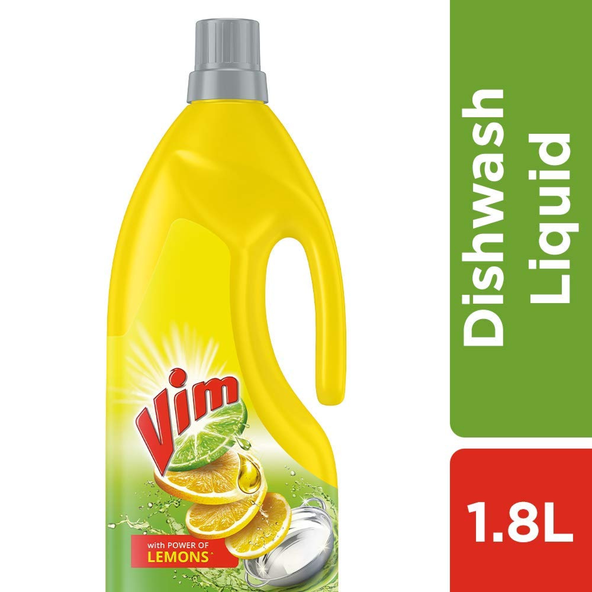 Vim Dishwash Liquid Gel Lemon, With Lemon Fragrance, Leaves No Residue, Grease Cleaner