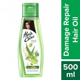 Hair & Care with Aloe Vera, Olive Oil & Green Tea Damage Repair Non-Sticky Hair Oil, 500 ml