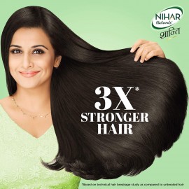 Nihar Shanti Amla and Badam Hair Oil, For Black, Silky and Stronger Hair