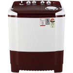 LG 7 Kg 4 Star Semi-Automatic Top Loading Washing Machine (P7010RRAY, Burgundy, Collar Scrubber)