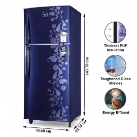 Godrej 236 L Frost Free Double Door 2 Star (2020) Refrigerator  (Royal Dremin, RF EON 236B 25 HI RY DR)