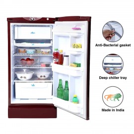 Godrej 190 L 2 Star Direct-Cool Single Door Refrigerator (RD 1902 EW 23 STL WN, Steel Wine)
