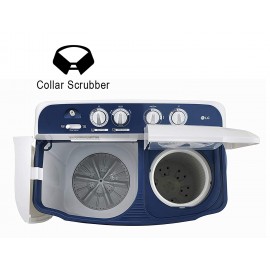 LG 6.5 Kg 4 Star Semi-Automatic Top Loading Washing Machine (P6510NBAY, Dark Blue, Rat Away Technology)