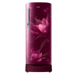 Samsung 192 L 2 Star Direct Cool Single Door Refrigerator (RR20A181BR8/HL, SAFFRON RED)