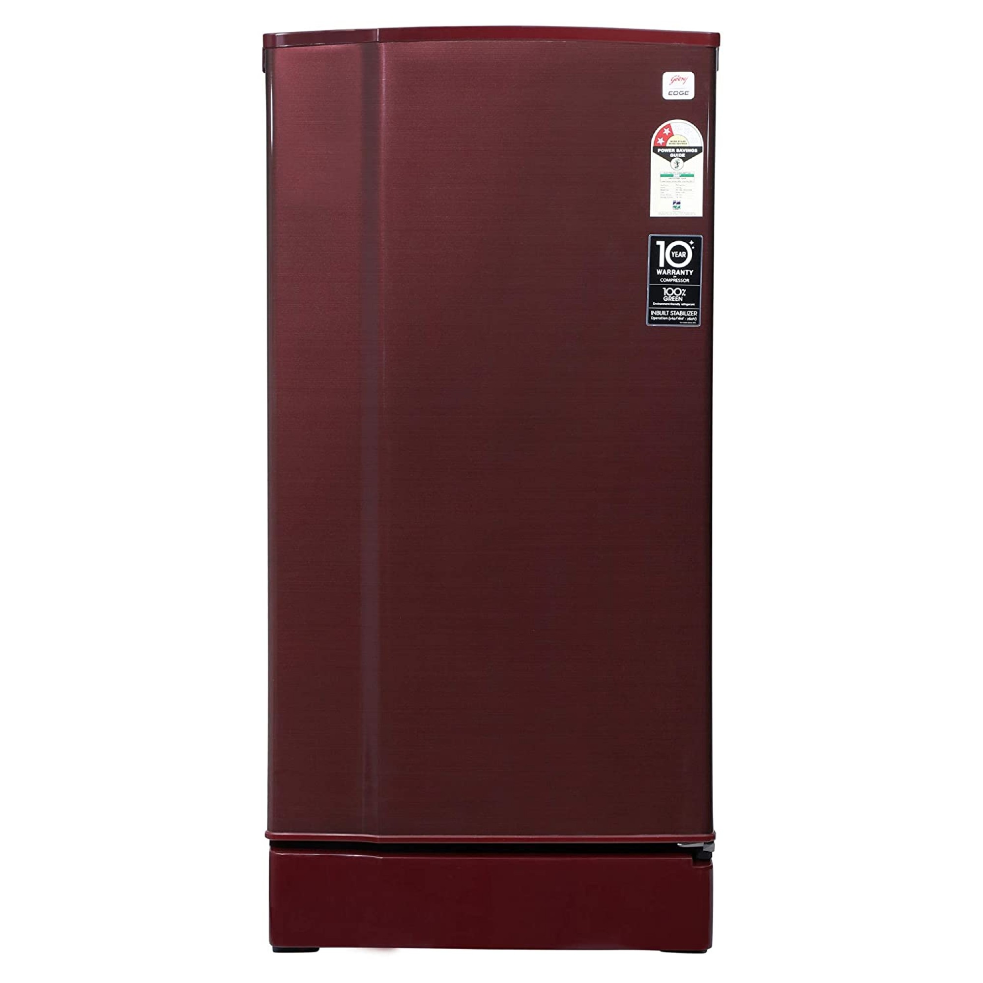 Godrej 190 L 2 Star Direct-Cool Single Door Refrigerator (RD 1902 EW 23 STL WN, Steel Wine)