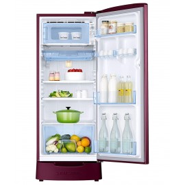 Samsung 192 L 2 Star Direct Cool Single Door Refrigerator (RR20A181BR8/HL, SAFFRON RED)