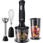 Russell Hobbs 24702 Desire 3 in 1 Hand Blender with Electric Whisk and Vegetable Chopper Attachments, Matte Black